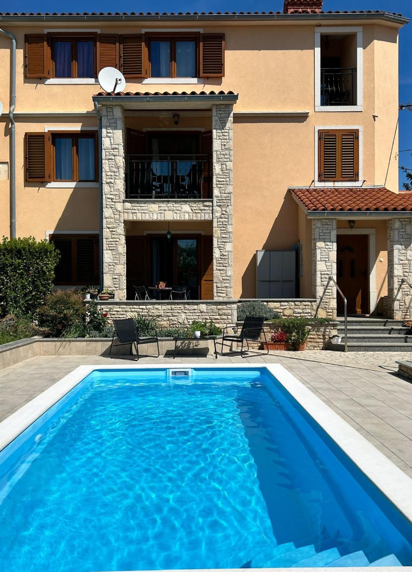 Villa Krasa Sea View Apartmants With Pool Liznjan Exterior photo